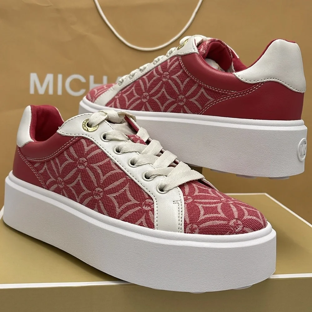 MICHAEL KORS ROMEY LACE UP MK FOULARD JQD MD 49F4RMFS1Y LT BRY SBT